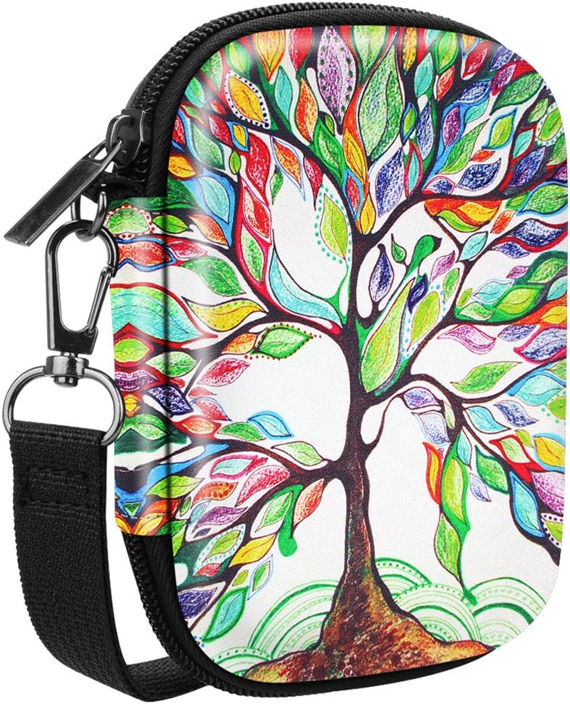Fintie Carrying Case Compatible with HP Sprocket Photo Printer - Hard EVA Shockproof Storage Portable Travel Bag w/Inner Pocket, Removable Strap and Metal Hook (Love Tree)