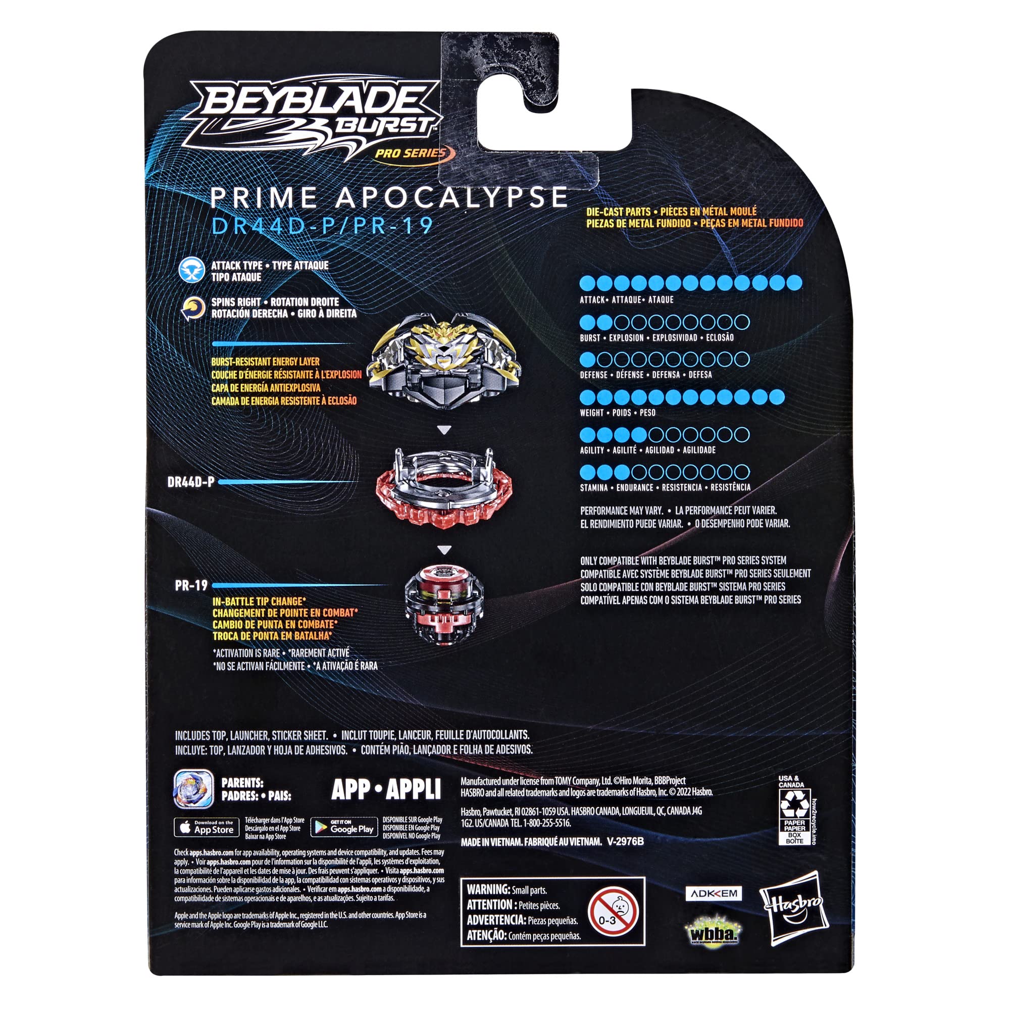BEYBLADE Burst Pro Series Prime Apocalypse Spinning Top Starter Pack