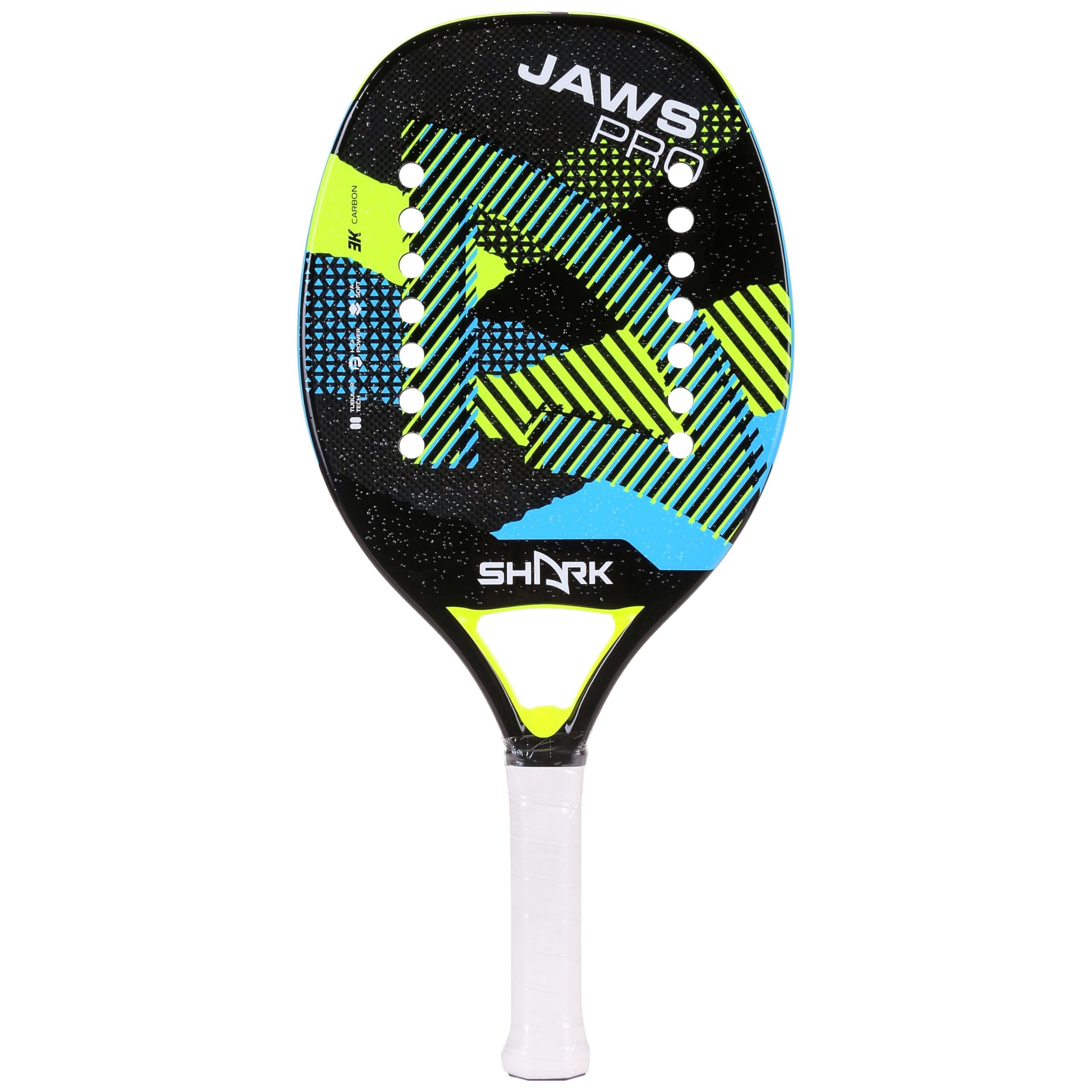 Shark Jaws - Professional Beach Tennis Racket - Advanced Carbon 3K Technology | EVA Soft Core | Includes Cover