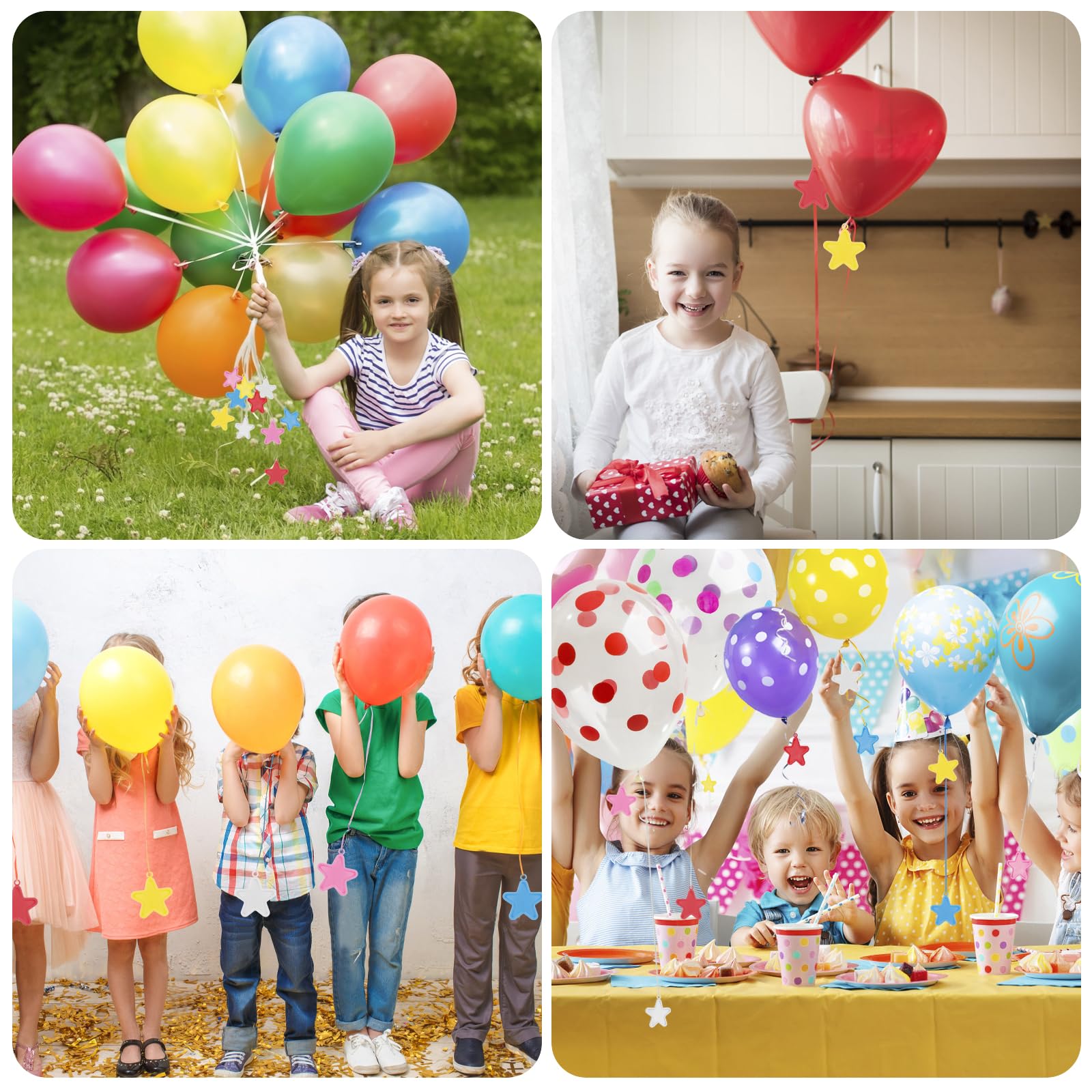 Helium Balloon Weights, 25 Pieces Balloon Weights, Colorful Plastic Balloon Weight for Helium Balloons Parties, Celebrations Decoration - Image 3