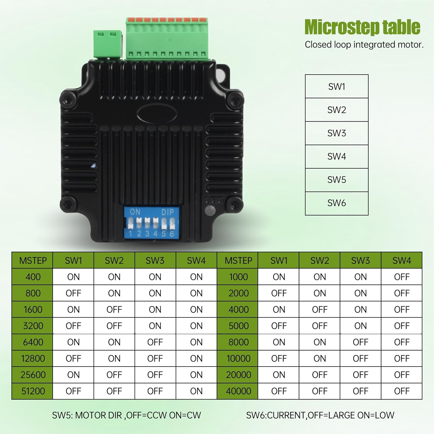 CNCTOPBAOS Integrated Nema23 Closed Loop Stepper Motor 1.5N.m 5A DC24V-50V