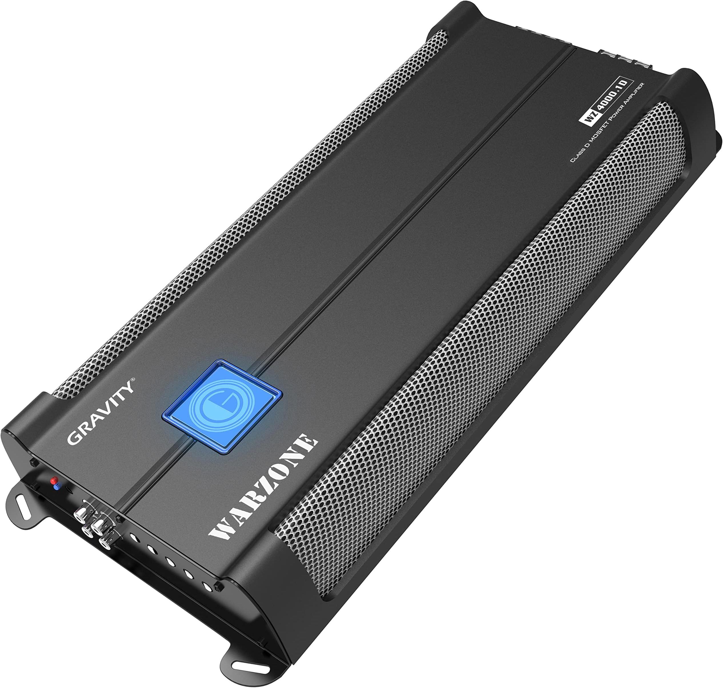 Gravity 4000.1D Class D Car Audio Amplifier – 1800 Watts True RMS @ 1 Ohm Max Power at 4000W, 1/2/4 Ohm Stable, Digital, Monoblock, Mosfet Power Supply, Great for Subwoofers