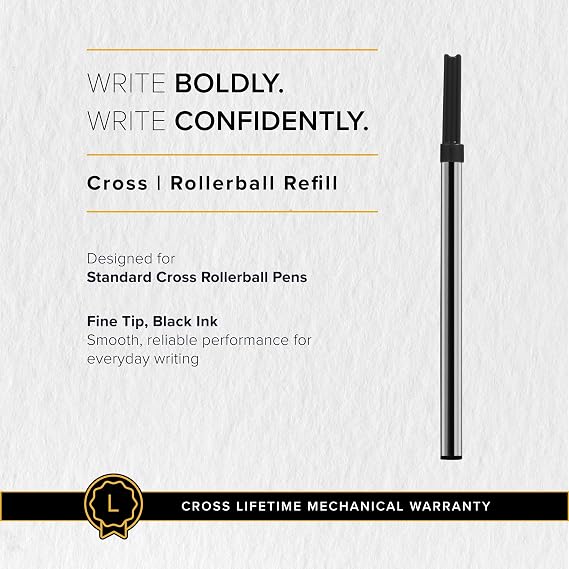 Cross Selectip Gel Rollerball Pen Refill, Single Pack, Black Ink