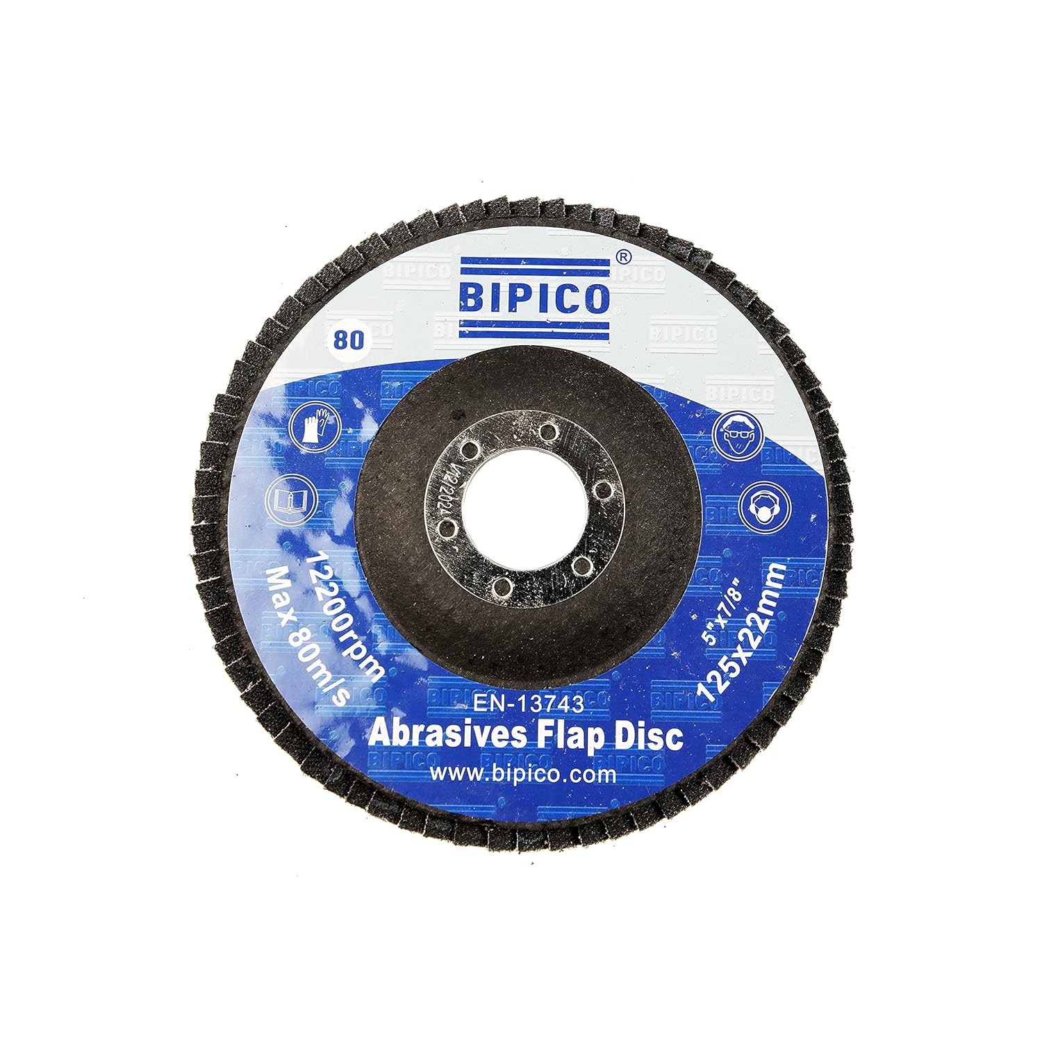 Flap Disc (Aluminium Oxide) (5") 125 x 22.2 MM x 60 Grit Pack Of 20