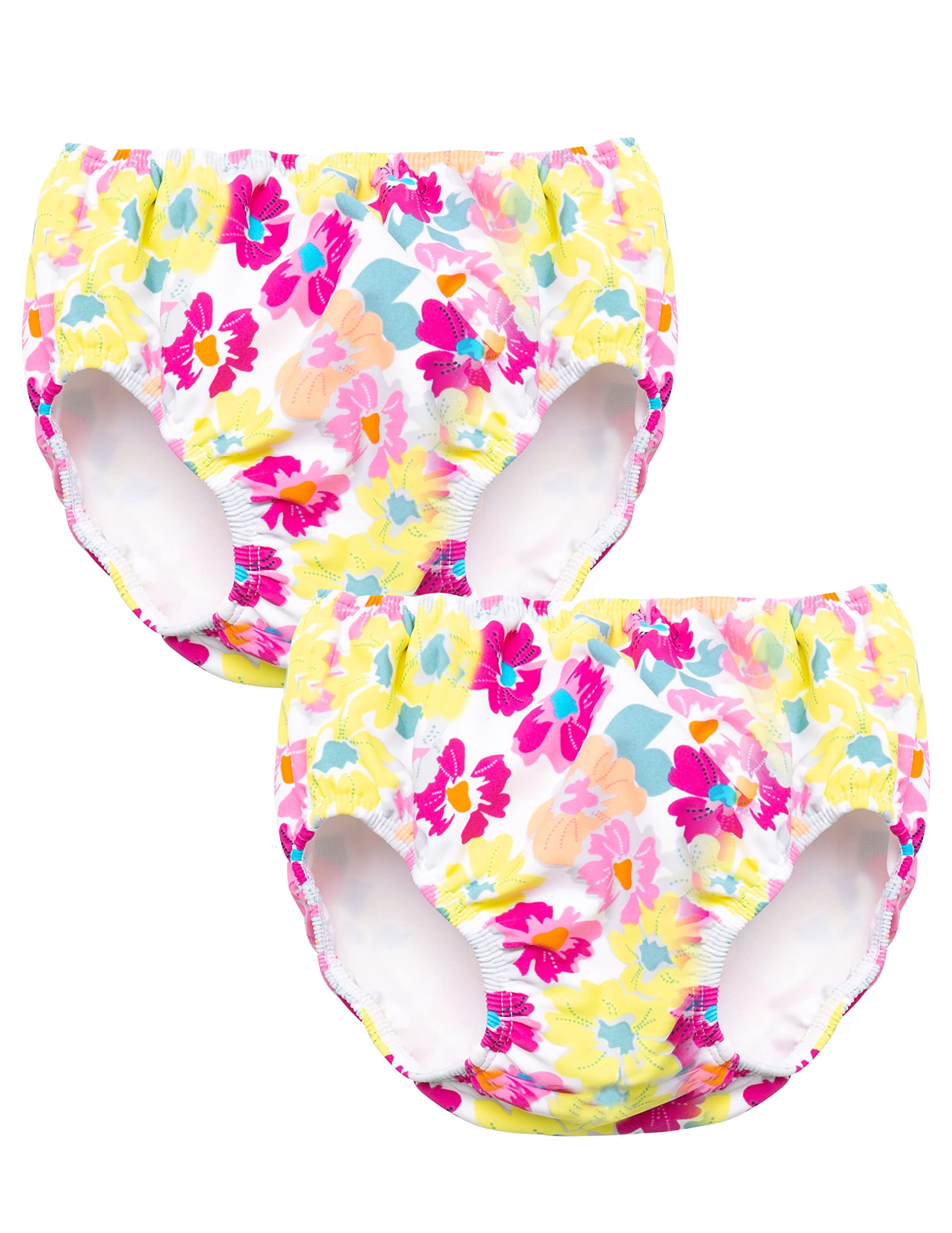 SunBusters Sunwear Girl's Reusable Swim Diaper 2 Pack, Prettyberry, 3T