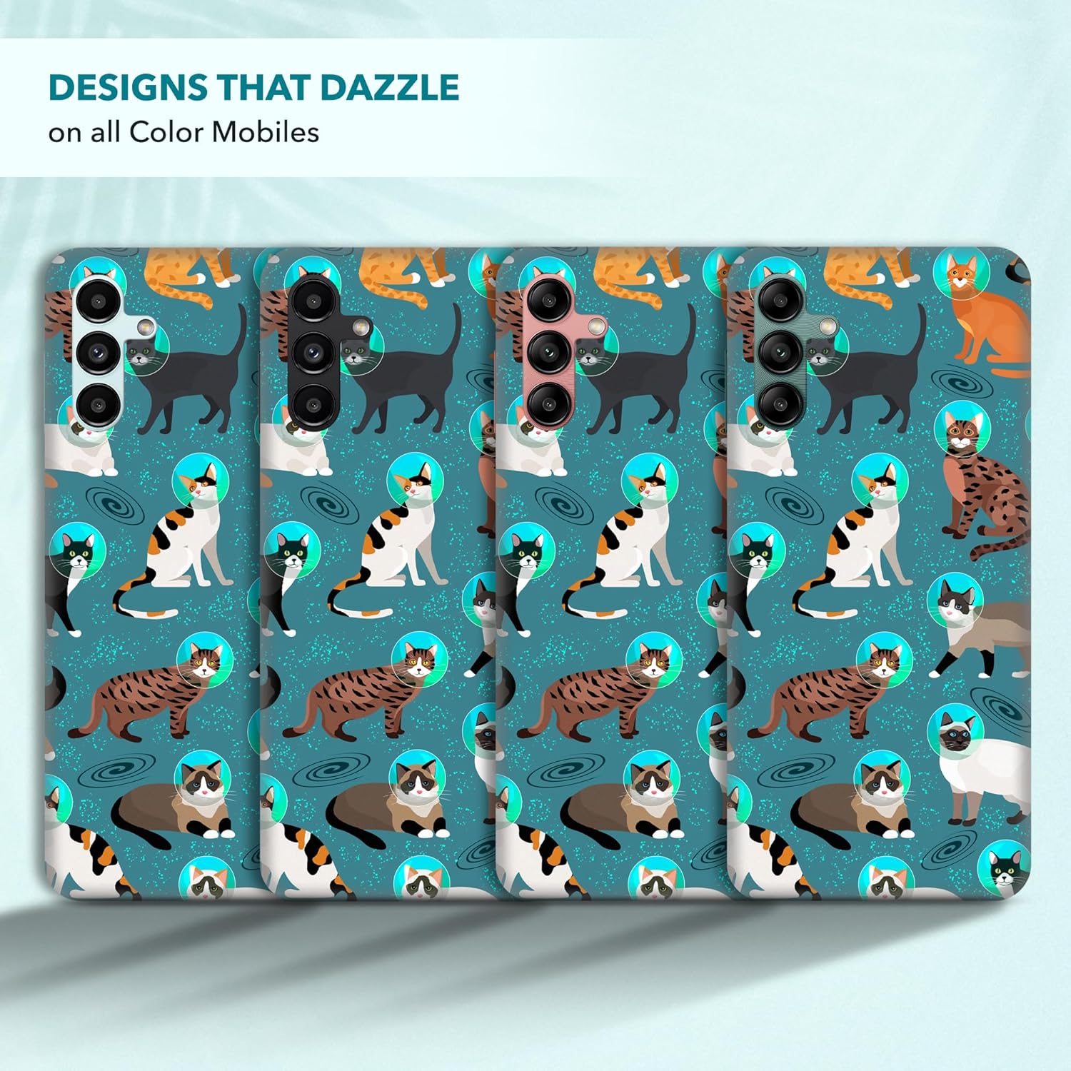 Back Case for Samsung Galaxy A13 5G, Samsung A13 Case with Stylish Space Cat Pattern Design Printed Cute, Sleek Durable Hardshell Protective Phone Case/Cover for Samsung A13 5G - Image 5