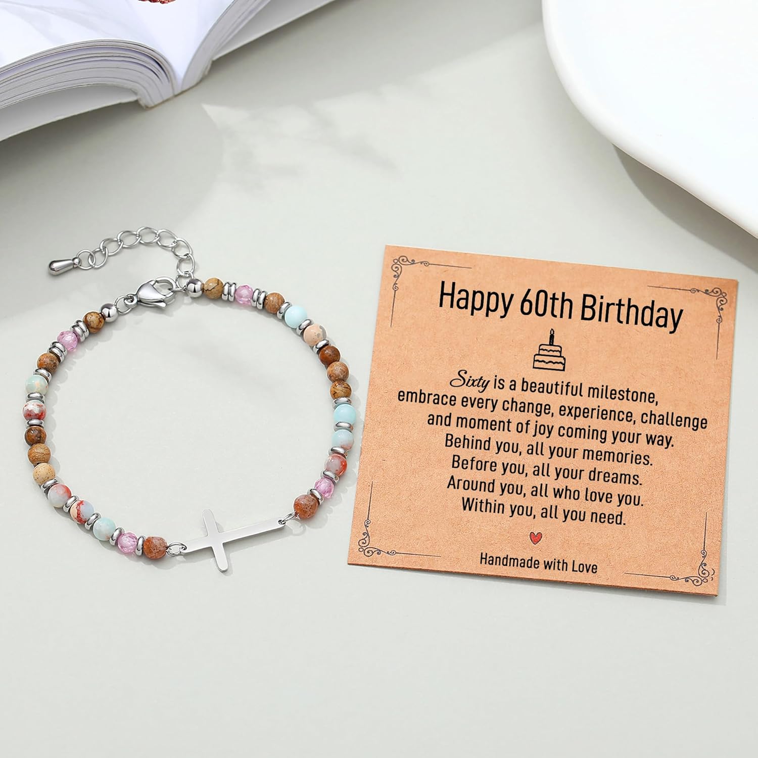 Christian Cross Bracelet for Women - Valentine's Day Gifts for Her, 13th to 60th Birthday Gifts for Women | Christmas/Graduation/Easter Gift, Religious Jewelry - Image 5