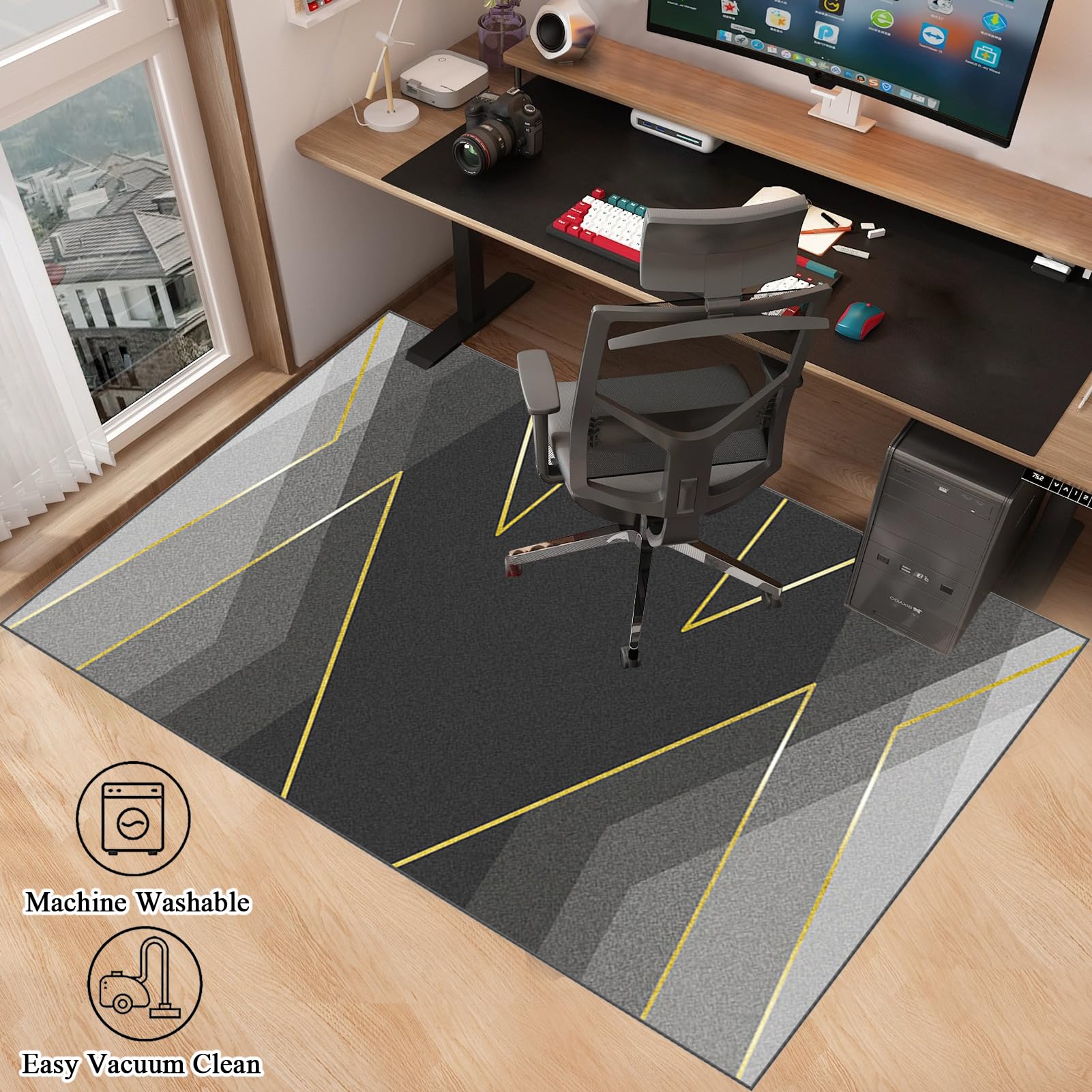 Gaming Chair Mat For Hardwood Floor 70 X 100 Cm Non-Slip