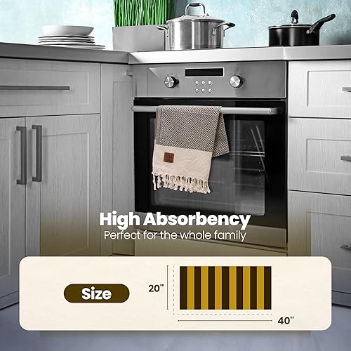 Miniatura 6 de Gold CASE - Juego de 4 toallas de mano turcas para baño, 20 x 40 pulgadas, 100 % algodón, toalla Zeus para spa, cara, té y paño de cocina, paño