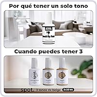 Vista 10 de spot. Pintura de Retoque Acabado Mate para Gabinetes, Paredes, Puertas y Muebles Kit de Reparación Beige Multitono Secado Rápido, Autocebante