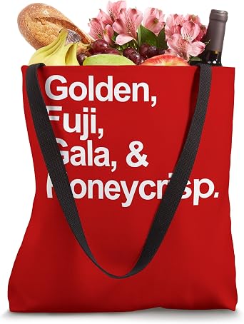 Golden Fuji Gala And Honeycrisp Apples Apple Picking Tote Bag