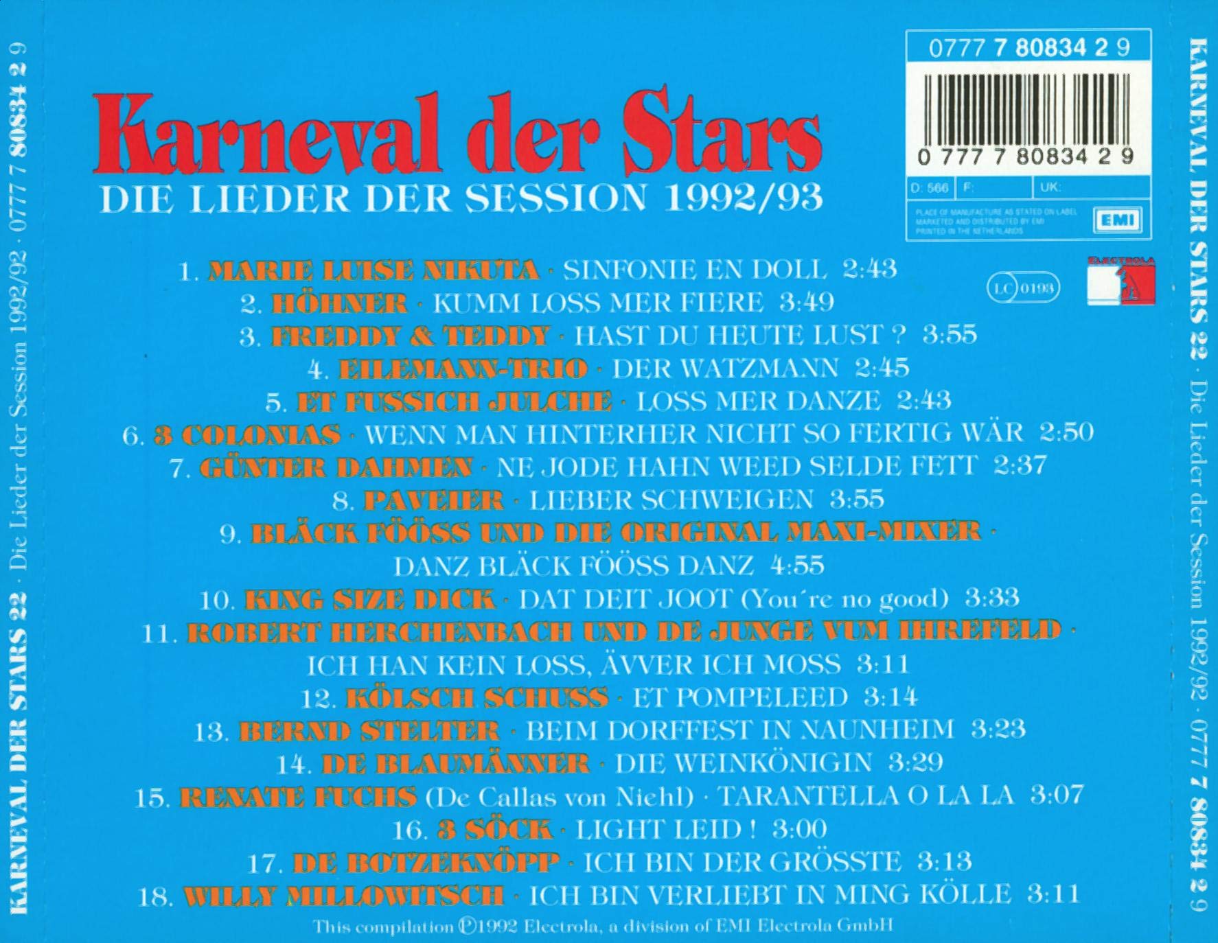 Karneval der Stars 22 (1992)