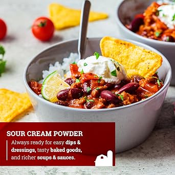 Hoosier Hill Farm Sour Cream Powder, 1LB (Pack of 1)