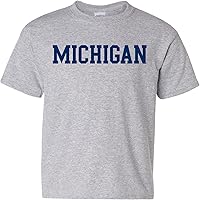 Vista 151 de NCAA Basic Block - Camiseta juvenil de color del equipo, universidad San Diego State Aztecs Negro