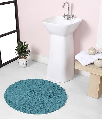 Home Weavers Bell Flower Collection - Tapetes de baño copetudos 100 % algodón, extrasuaves y absorbentes, antideslizantes, lavables a máquina, Home Weavers Bell Flower Collection - Tapetes de baño copetudos 100 % algodón, extrasuaves y absorbentes, antideslizantes, lavables a máquina,