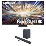 QN65QN800DFXZA 65 Inch Neo QLED 8K Smart TV with AI Motion Enhancer and a JBL BAR-500 5&period;1ch Soundbar and Subwoofer with MultiBeam and Dolby Atmos &lpar;2024&rpar;