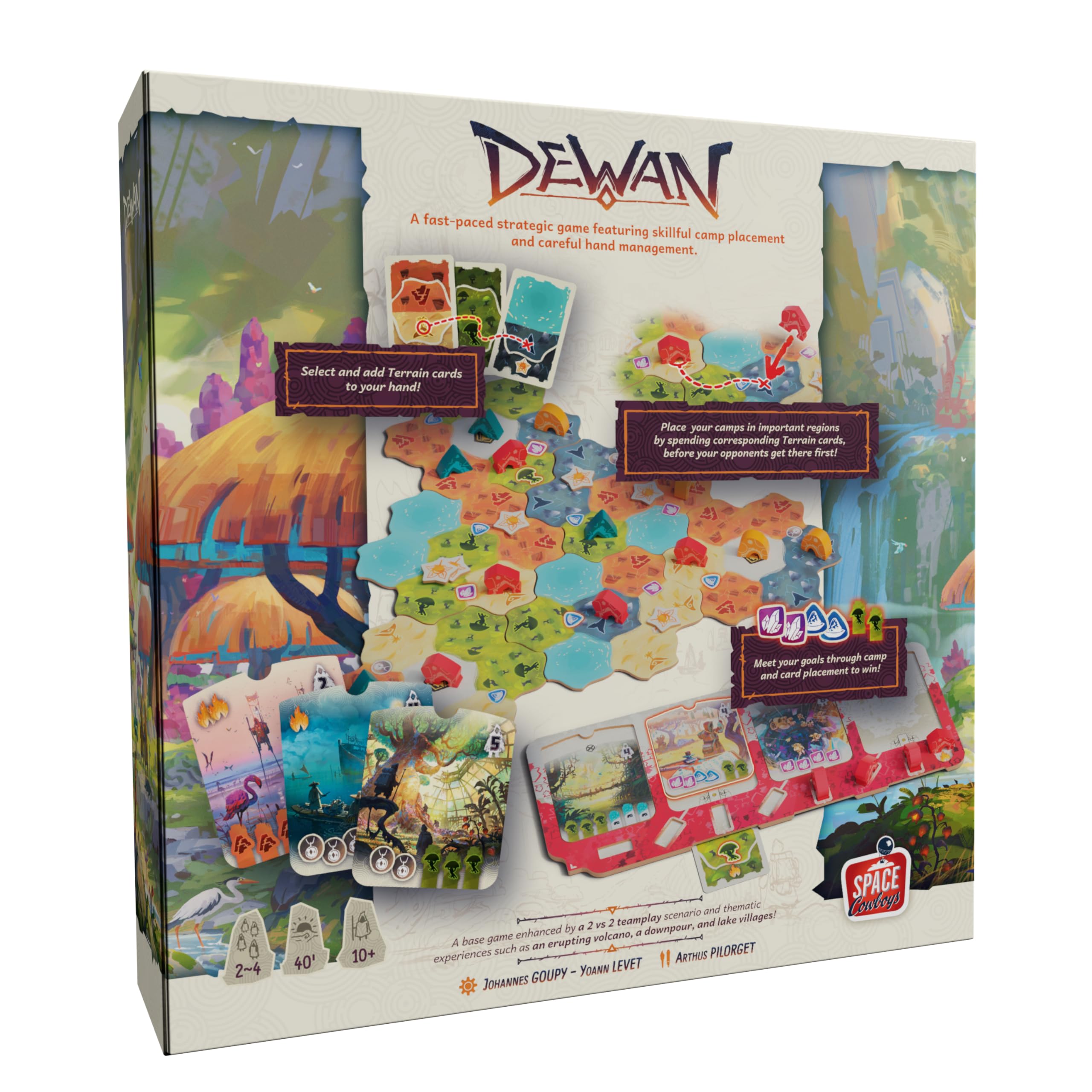 Asmodee | Dewan | Strategiczna gra planszowa | Wiek 10+ | 2-4 gracze | 40+ minut gry angielski