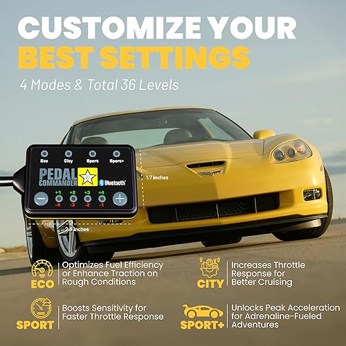 Vista 13 de PEDAL COMMANDER Controlador de respuesta del acelerador para Chevrolet Corvette C7 2014-2019 para 7ª generación, LT1, LT4, LT5 Stingray, Z51, Z06