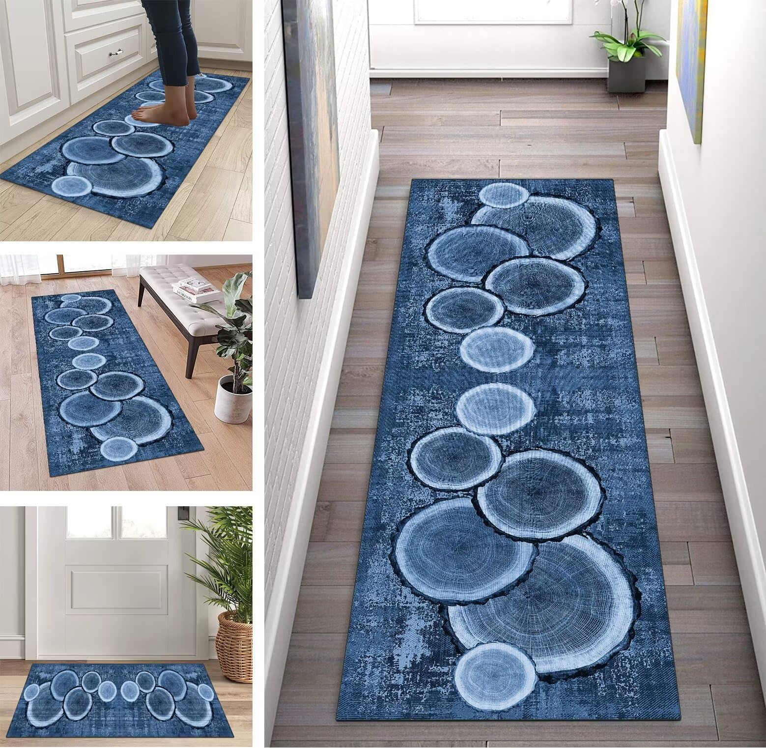 Tapis de couloir moderne violet pour sublimer et protéger l'entrée de votre maison