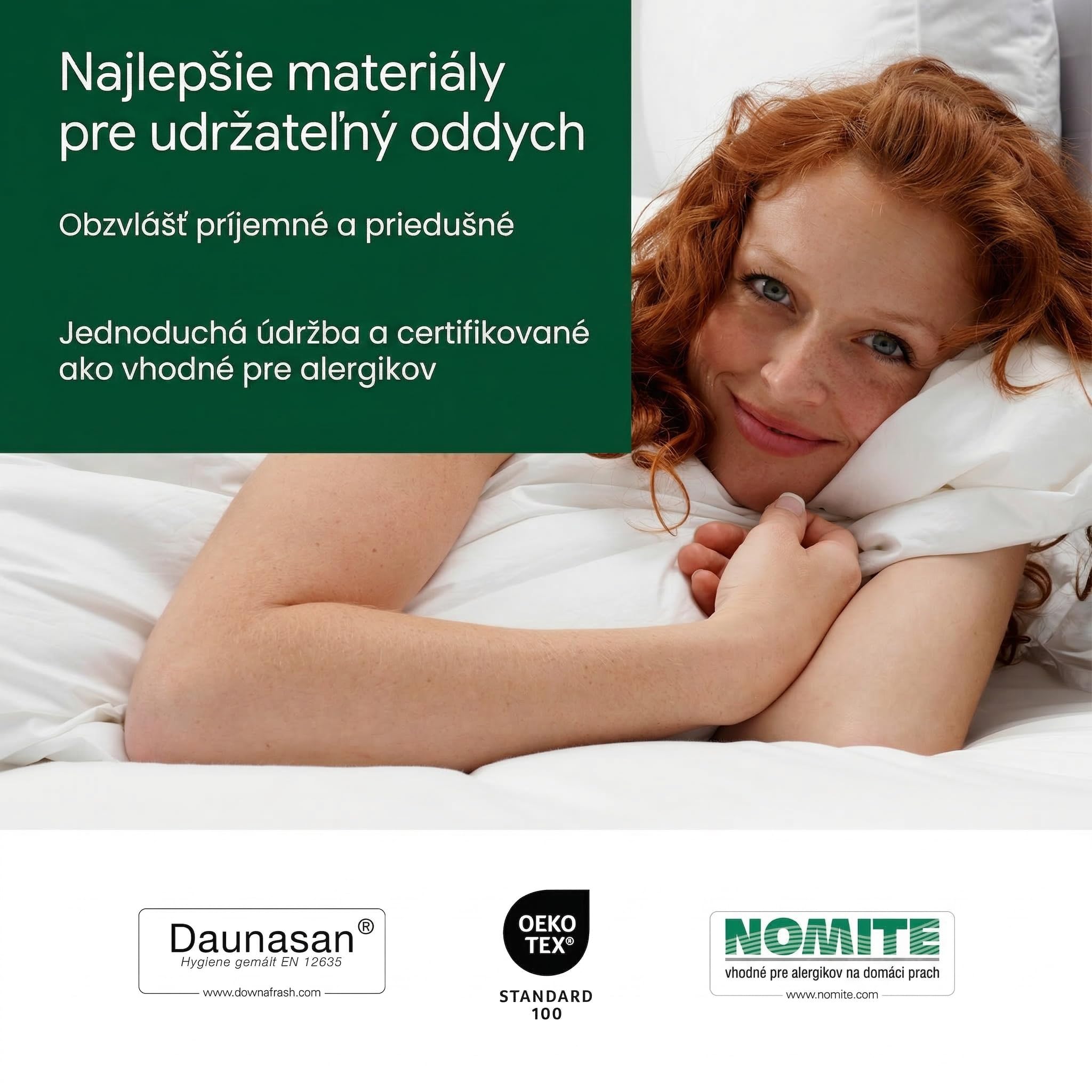 Premium de Luxe Almohada de plumón 50x75 cm - Fabricado en Alemania Almohada de plumas de 100% algodón - Almohada de plumón de 3 cámaras para alérgicos [1er Pack]