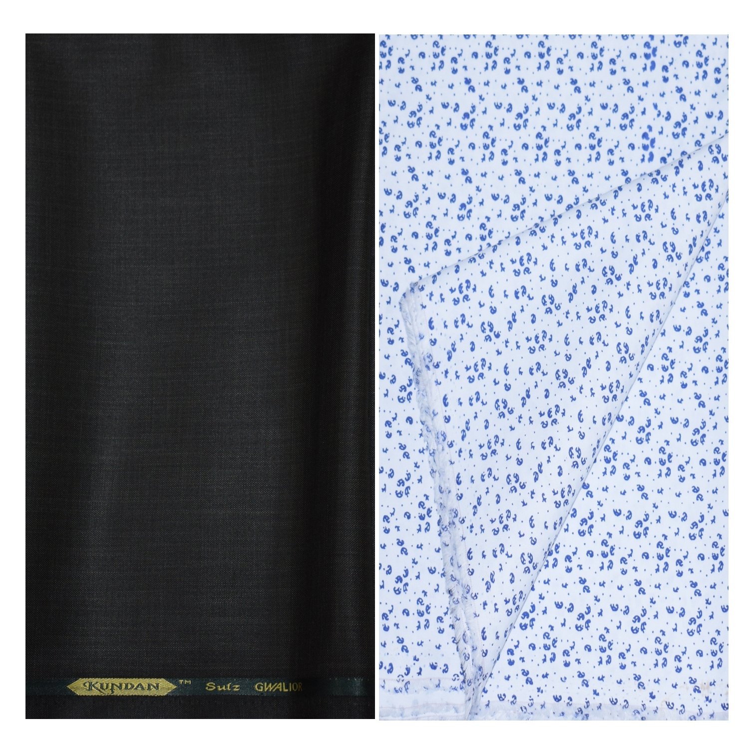 kundan sulz gwalior Men's Executive Pure Cotton Printed Shirt Piece & Fancy Dark Green ( Military ) Formal Trouser Fabric Combo Set ( 1 Pant and Shirt Piece for Men ) (1.50 & 1.60 Meters)-picture-41