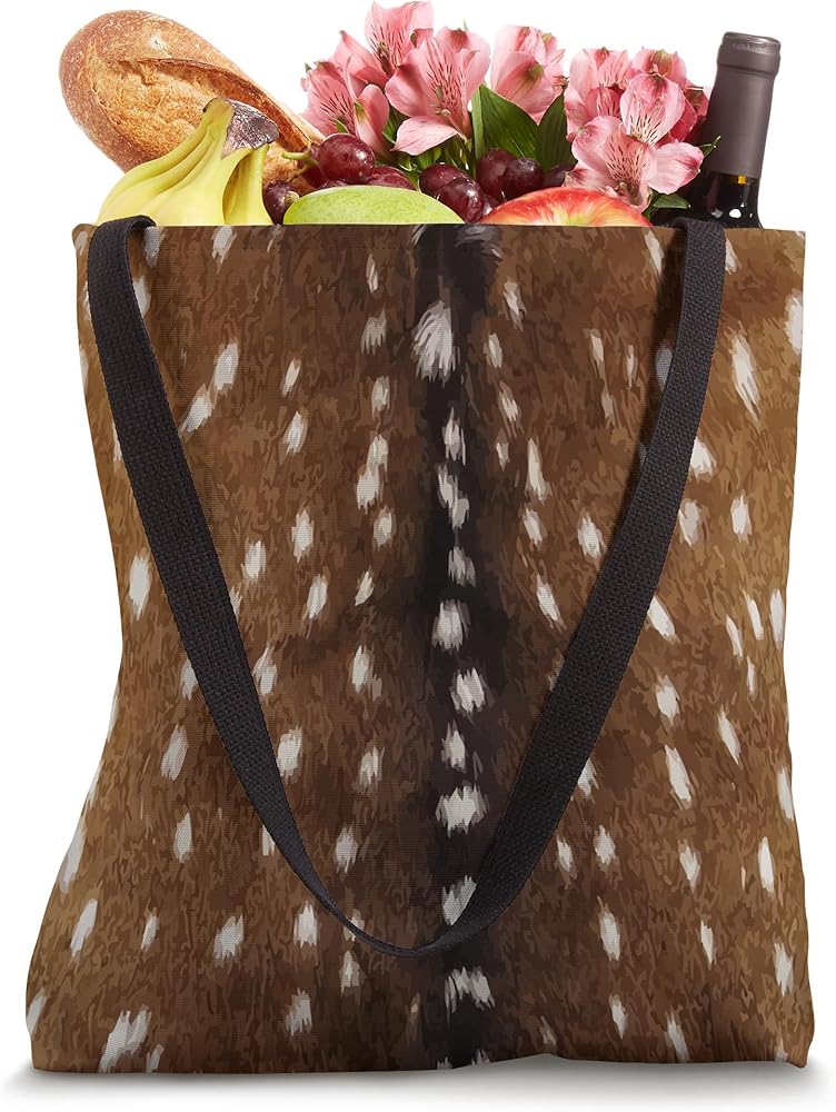 Amazon.com: Exotic Axis Deer Hide Print Tote Bag : Clothing, Shoes