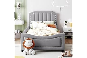 Sturdy and Stylish Twin Daybed Frames for Kids: Belgrave Headboard and Velvet Upholstery