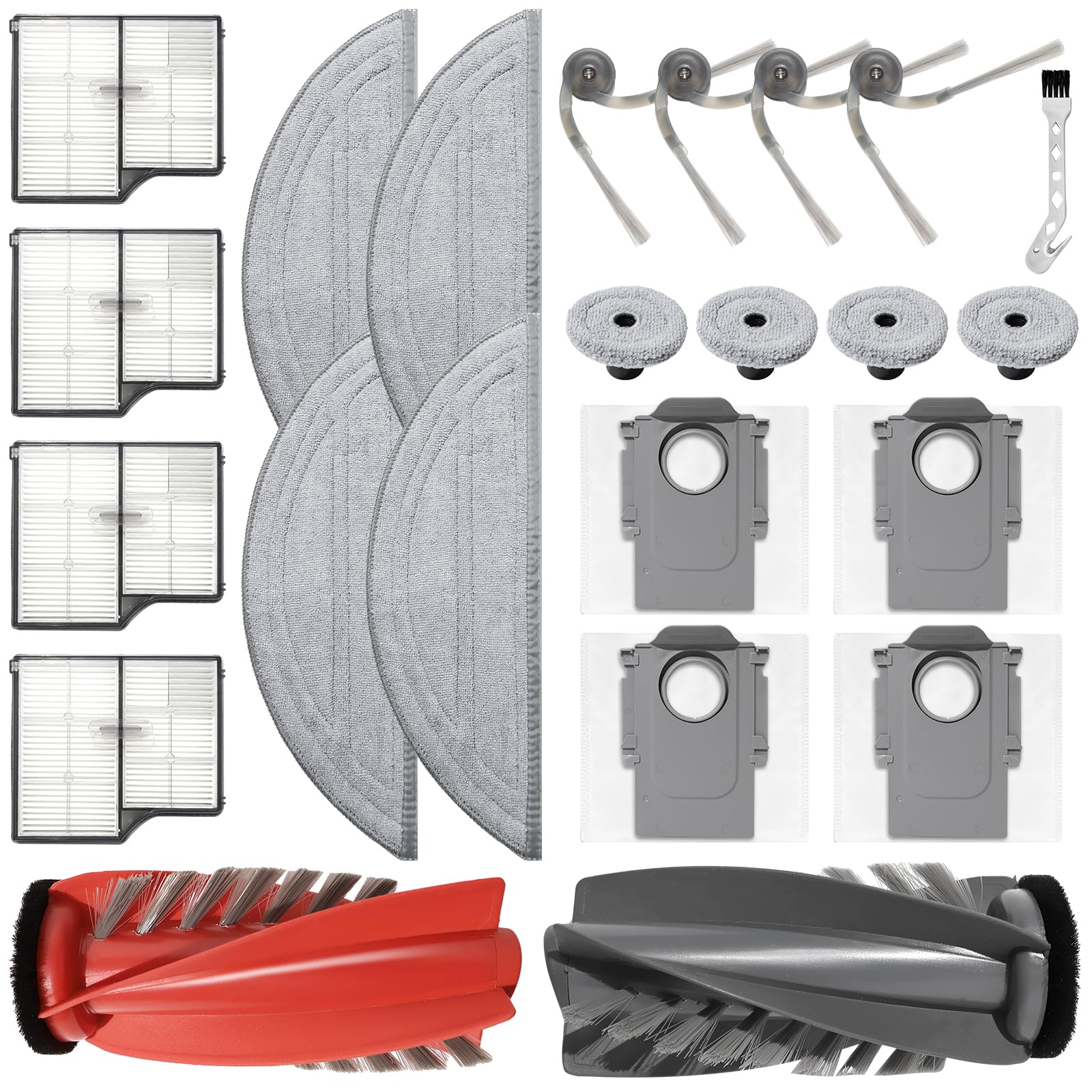 Juego De 21 Accesorios Para Roborock Q10 S5+, Para Roborock Q10 S5