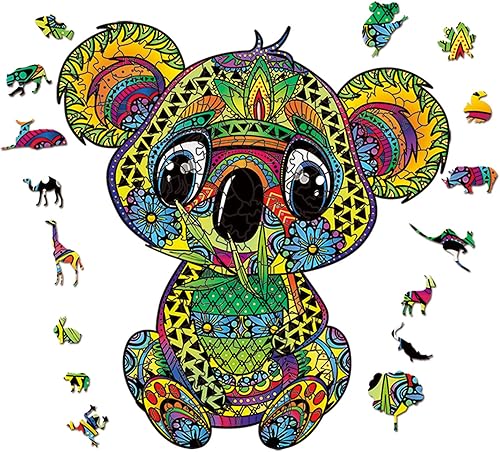 Miniatura 2 de Generic Rompecabezas de madera, rompecabezas de koala 3D irregular, el mejor regalo para niños y adultos (mediano)