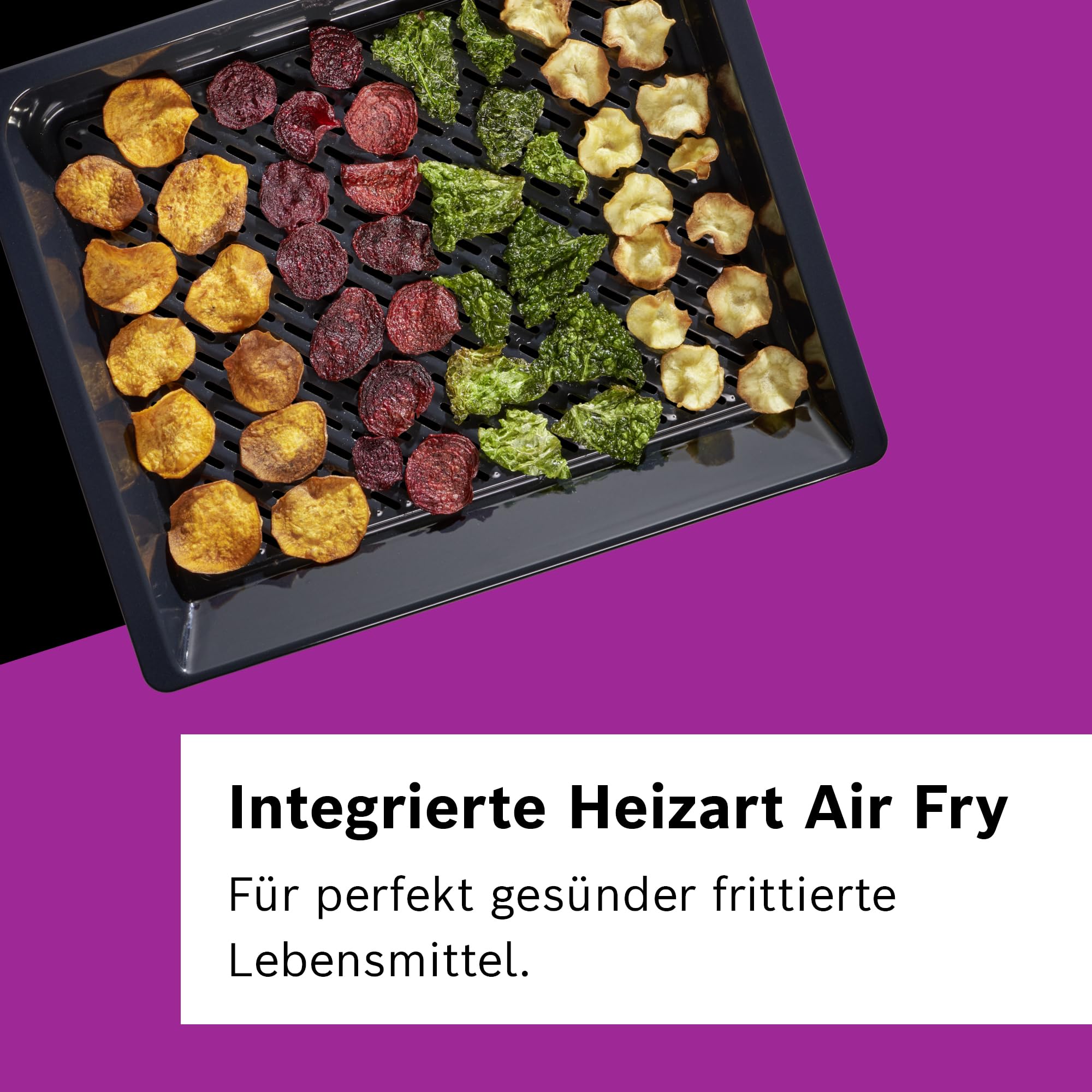 Bosch Serie 4 Einbau-Backofen 60 x 60 cm Pyrolyse Hydrolyse LED Touch Control 3D-Heißluft 10 Automatikprogramme