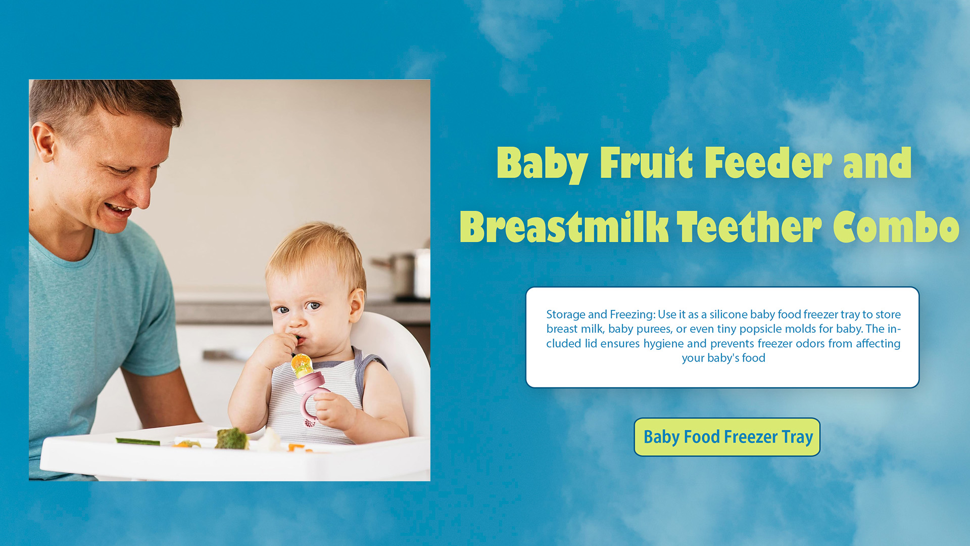 Amazon.com : BIGSPINACH Frozen Breastmilk Teether & Baby Food
