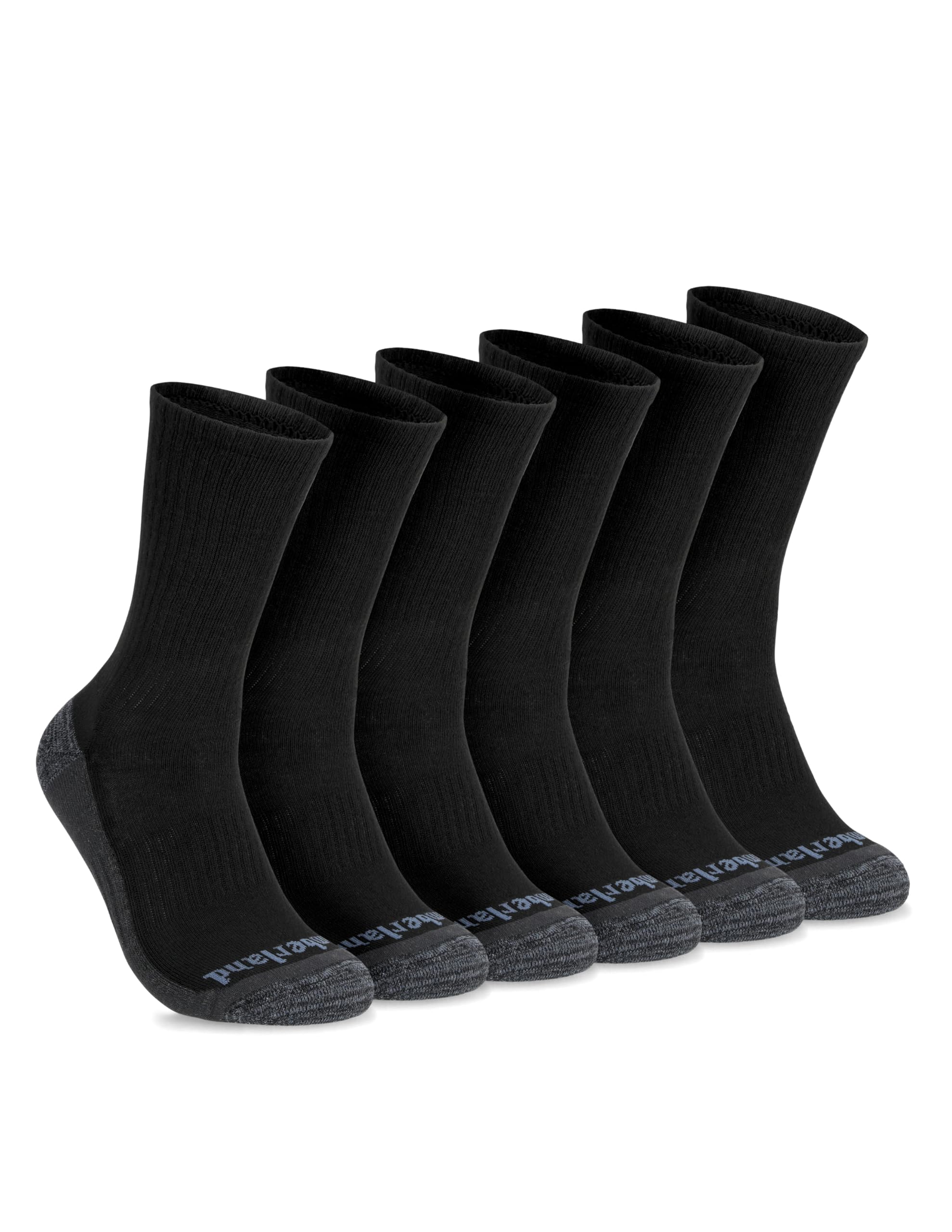 

                                                    Timberland Mens Comfort Crew Socks, Arch Support, 