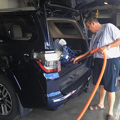 Vista 5 de Cen-Tec Systems 97613 Carrete de manguera de acero inoxidable y kit de accesorios para aspiradora húmeda/seca, naranja