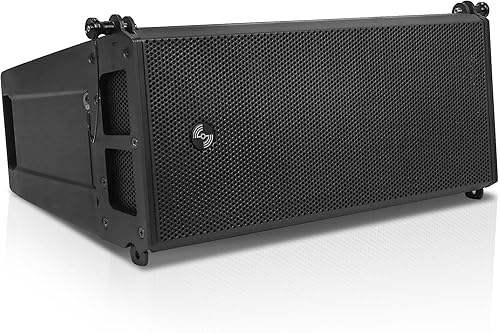 Sound Town ZETHUS Series - Altavoz de línea dual de 6.5 pulgadas con amplificador de clase D, DSP, para salón, club, bar, teatro, restaurante,