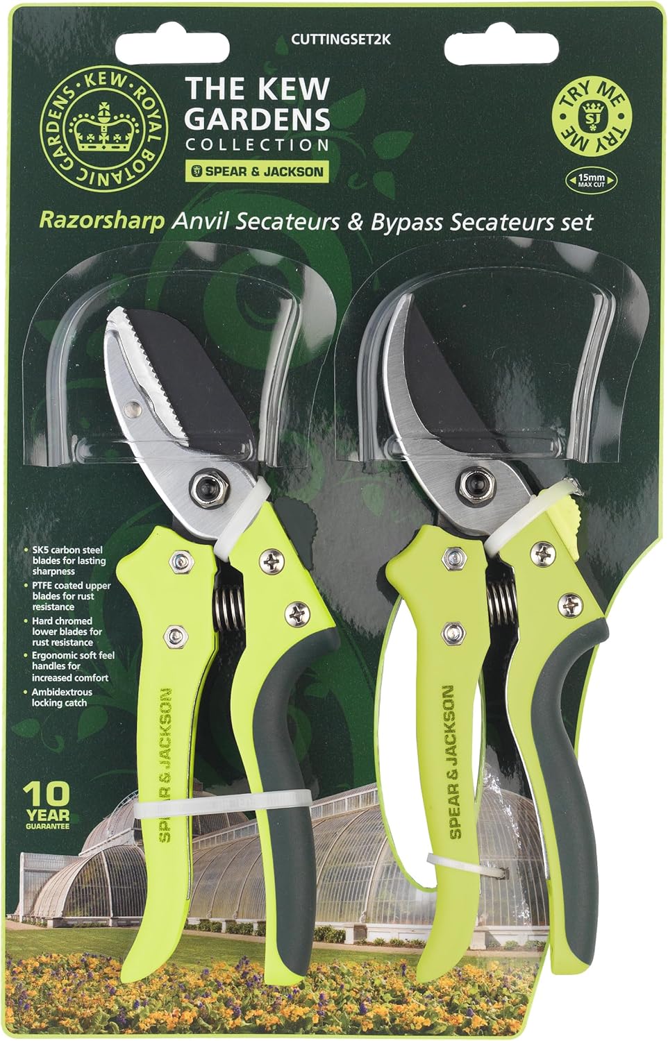 Spear & Jackson Kew Bypass & Anvil Secatuers Gift Set