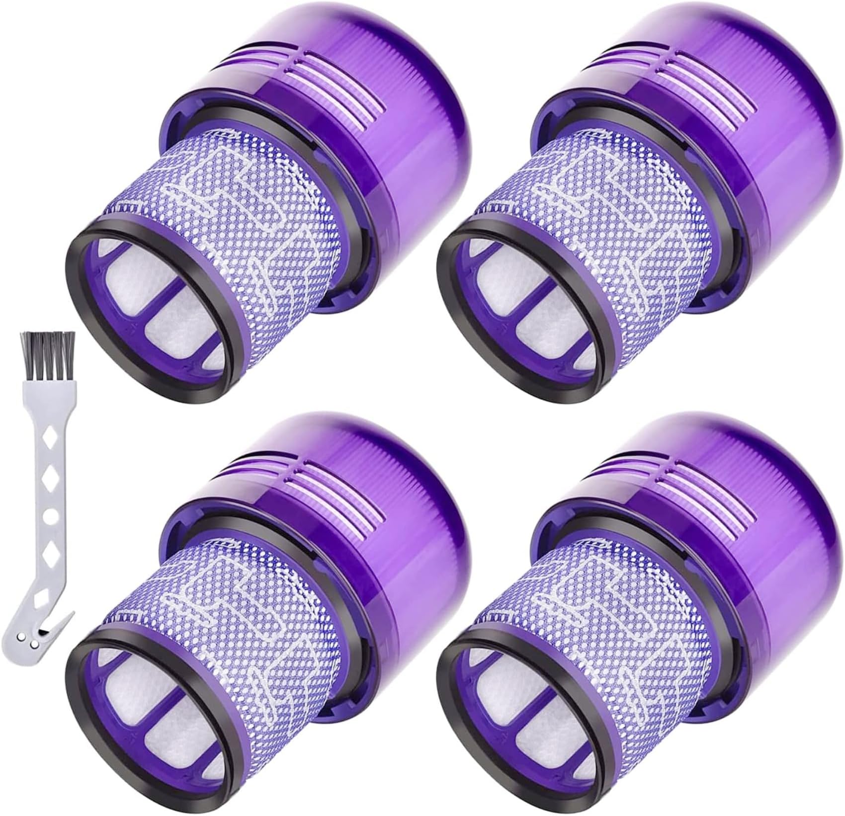 4 Pack Filters Replacement for Dyson V11 Cordless Vacuum, Dyson V11 Torque Drive, V11 Animal, V15 Detect, Compare to Part # 970013-02