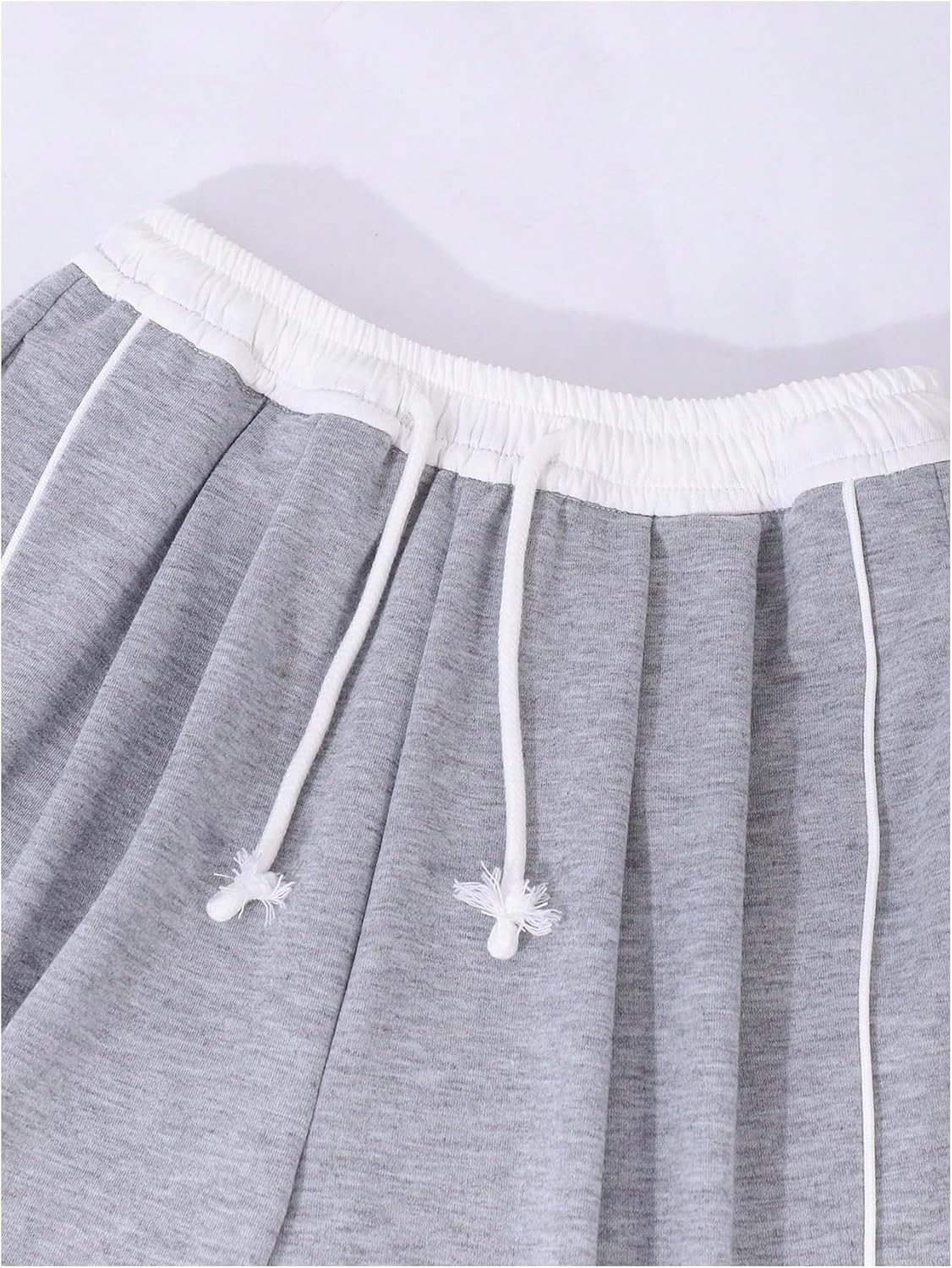 Girl's Wide Leg Sweatpants Baggy Drawstring Waist Sweat Pants Athletic Workout Trousers with Pocket - Image 2