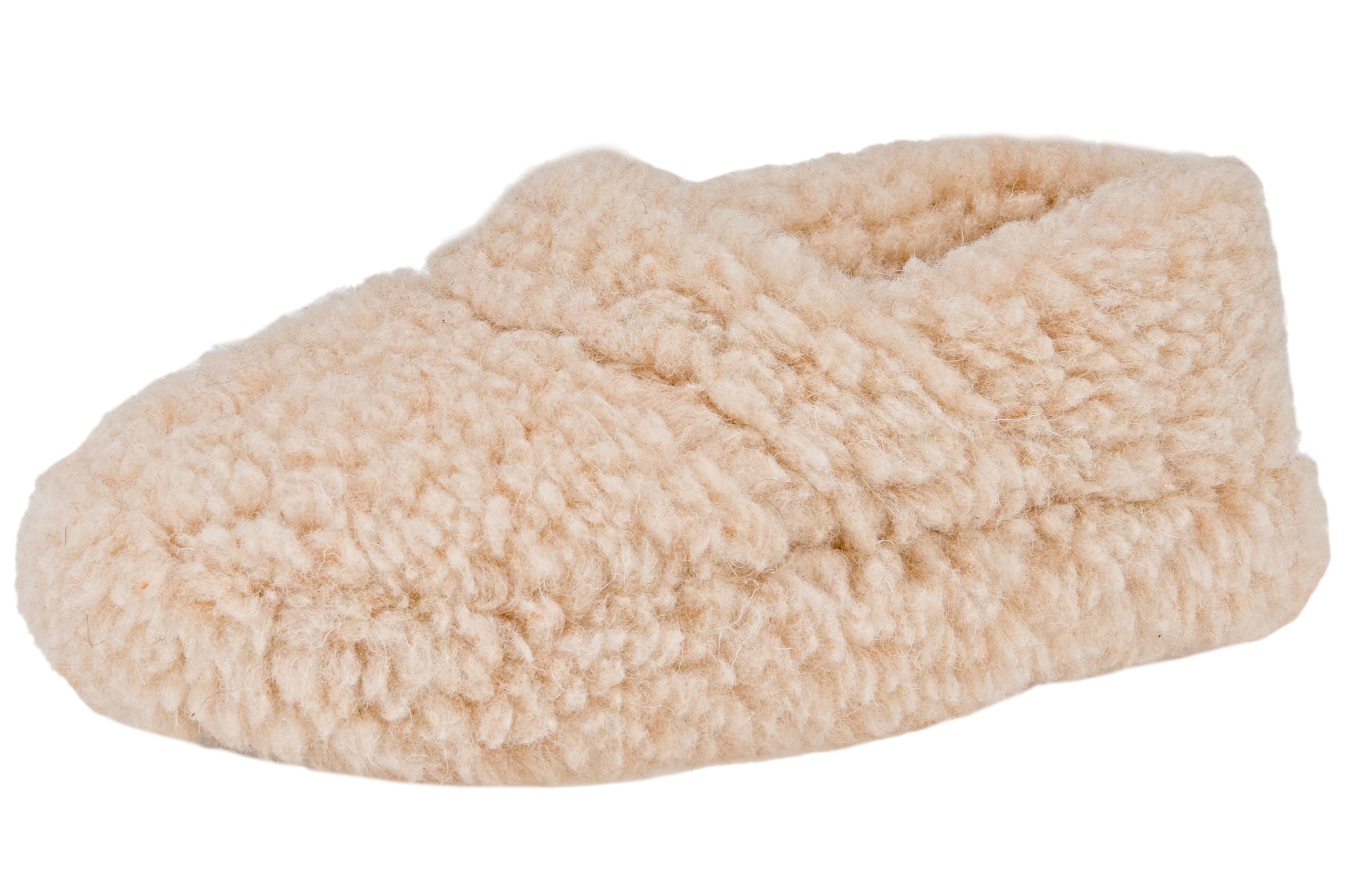 APREGGIO Unisex Wool Slippers - Soft Sheep's Wool Winter Slippers for Men and Women - Cosy, Warm and Durable