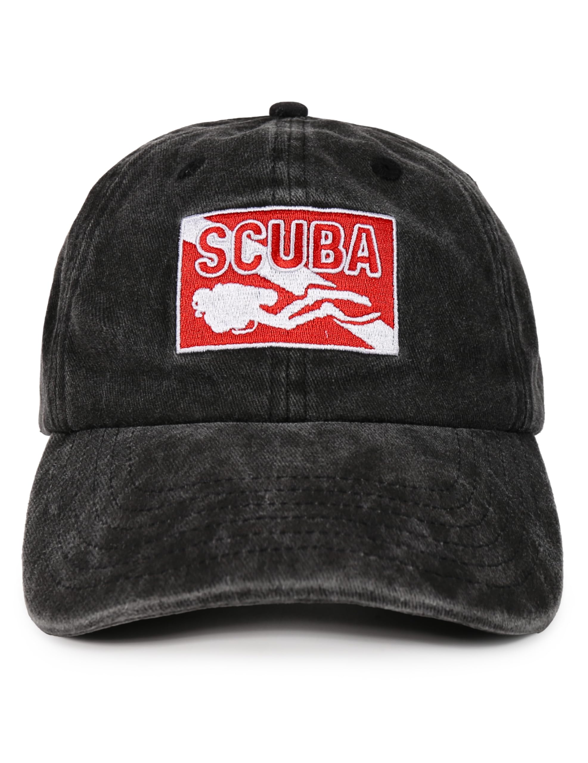 InnoBeta Scuba Diving Gifts for Men and Women, Adjustable Vintage Baseball Cap Washed Cotton Embroidered Hat, Diving Coaches or Learners as Birthday