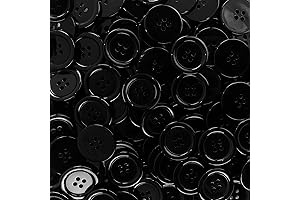 Black Buttons for DIY Projects, Arts, and Fashion