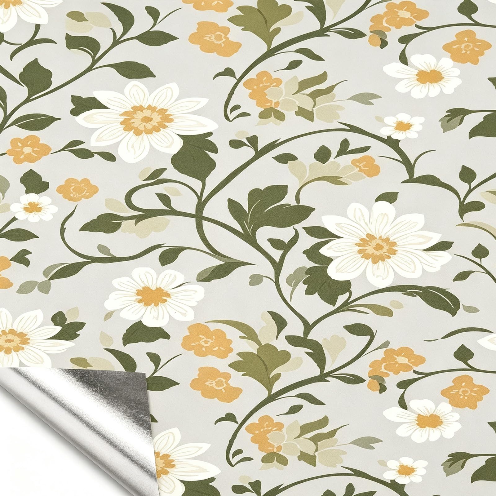 Zynqra Peel and Stick Wallpaper,Self Adhesive Floral Contact Paper