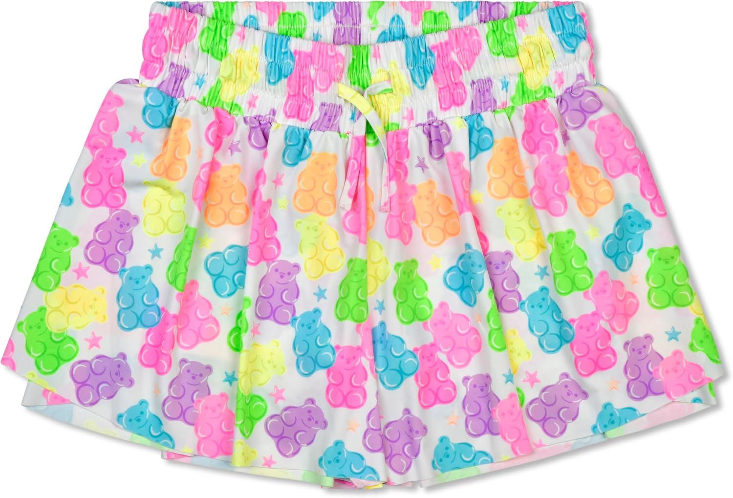 iscream Big Girls Butterfly Style Overlap Side Swing Fabric Shorts Collection - Twist and Shout