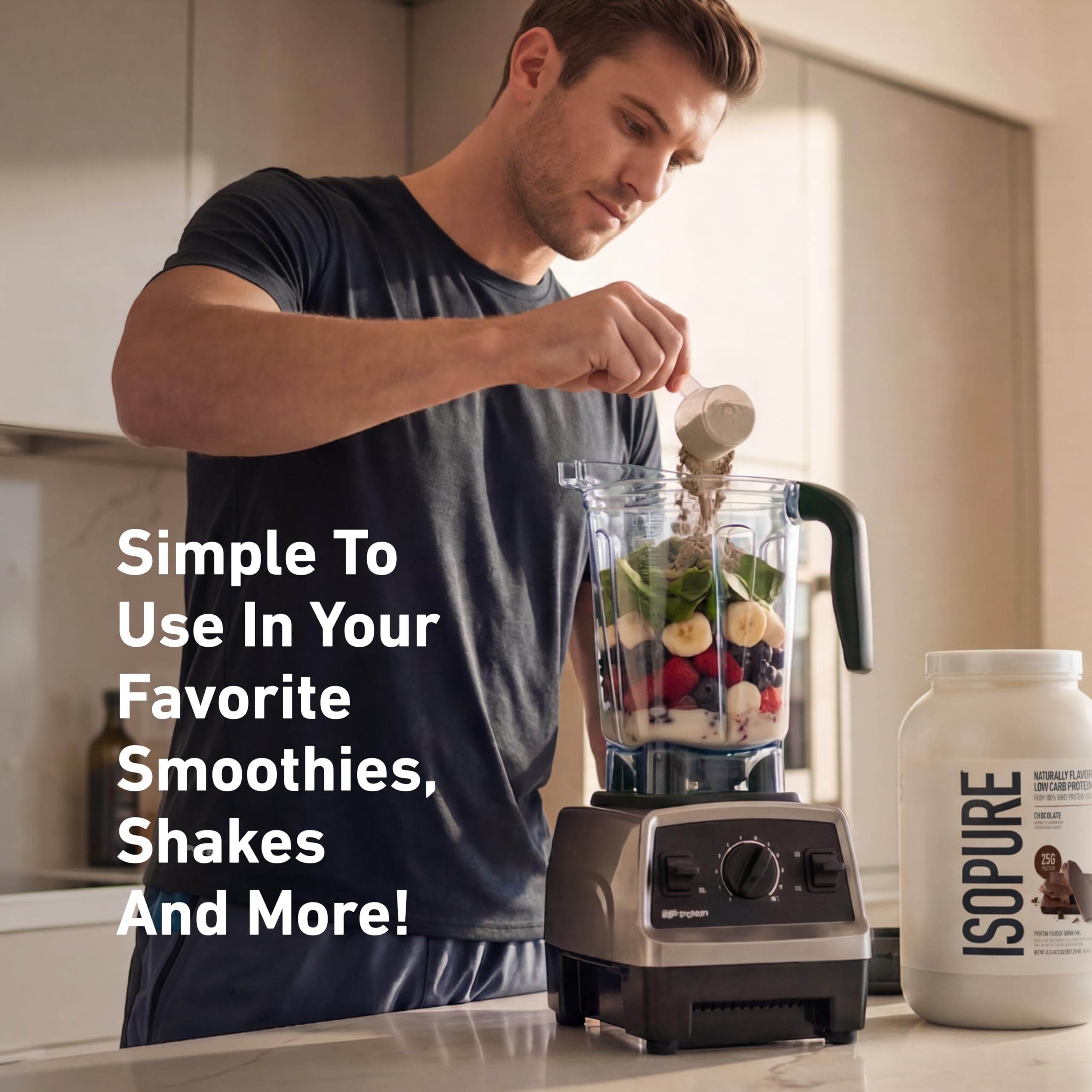 Isopure Low Carb Natural Whey Isolate Protein Powder, Chocolate 3 LB — Amazon image 9