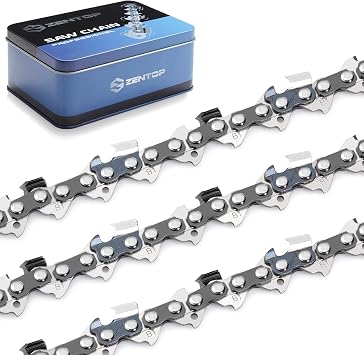 16 Inch Chainsaw Chain, .325" Pitch, .050" Gauge, 66 Drive Links | Germany Steel Anti-Kickback, Replacement for Husqvarna 435, 435E, 450, Echo CS-400, CS-450 3-Pack