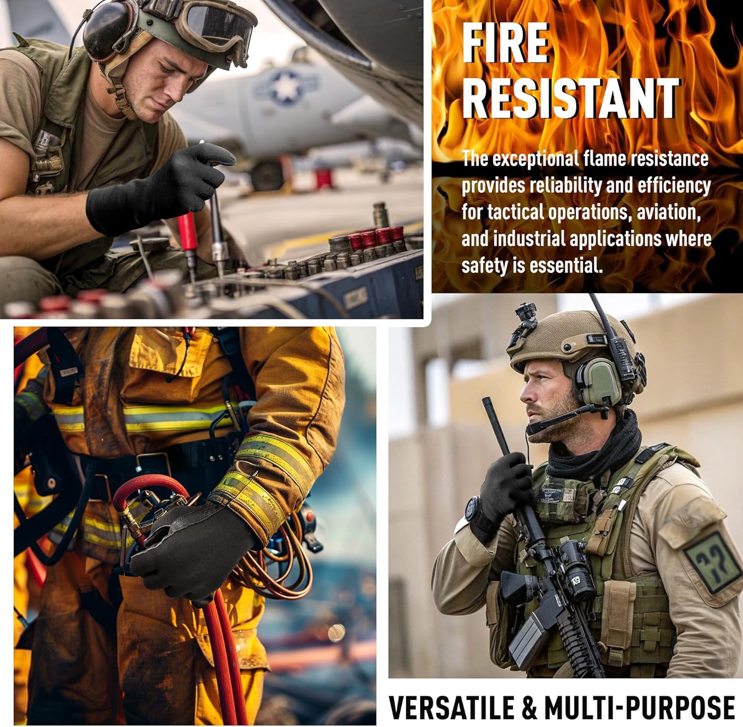 Nomex Summer Flight Gloves – Fire-Resistant Tactical Gloves for Pilots, Military, Law Enforcement & Mechanics - Image 6