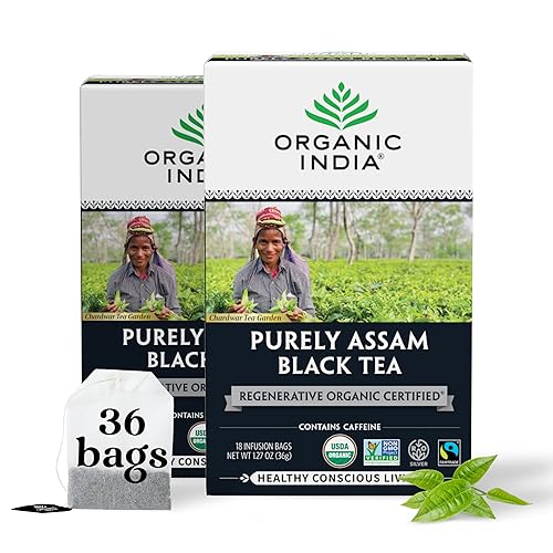 Vista 7 de Organic India Tulsi - Té de hierbas original, albahaca, alivio del estrés y energizante, apoyo inmunológico, adaptógeno, vegano, certificado