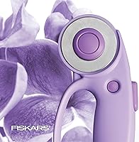 Vista 7 de Fiskars Cortador giratorio Loop, colección Explore Ultra Lila, cuchilla de acero de precisión para tela, fieltro y vinilo, 45 mm