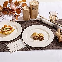Vista 52 de I00000 60PCS Clear Gold Dessert Plates, Clear Plastic Plates with Gold Rim 7 Inch, Fancy Disposable Wedding Plate Heavy Duty for Thanksgiving