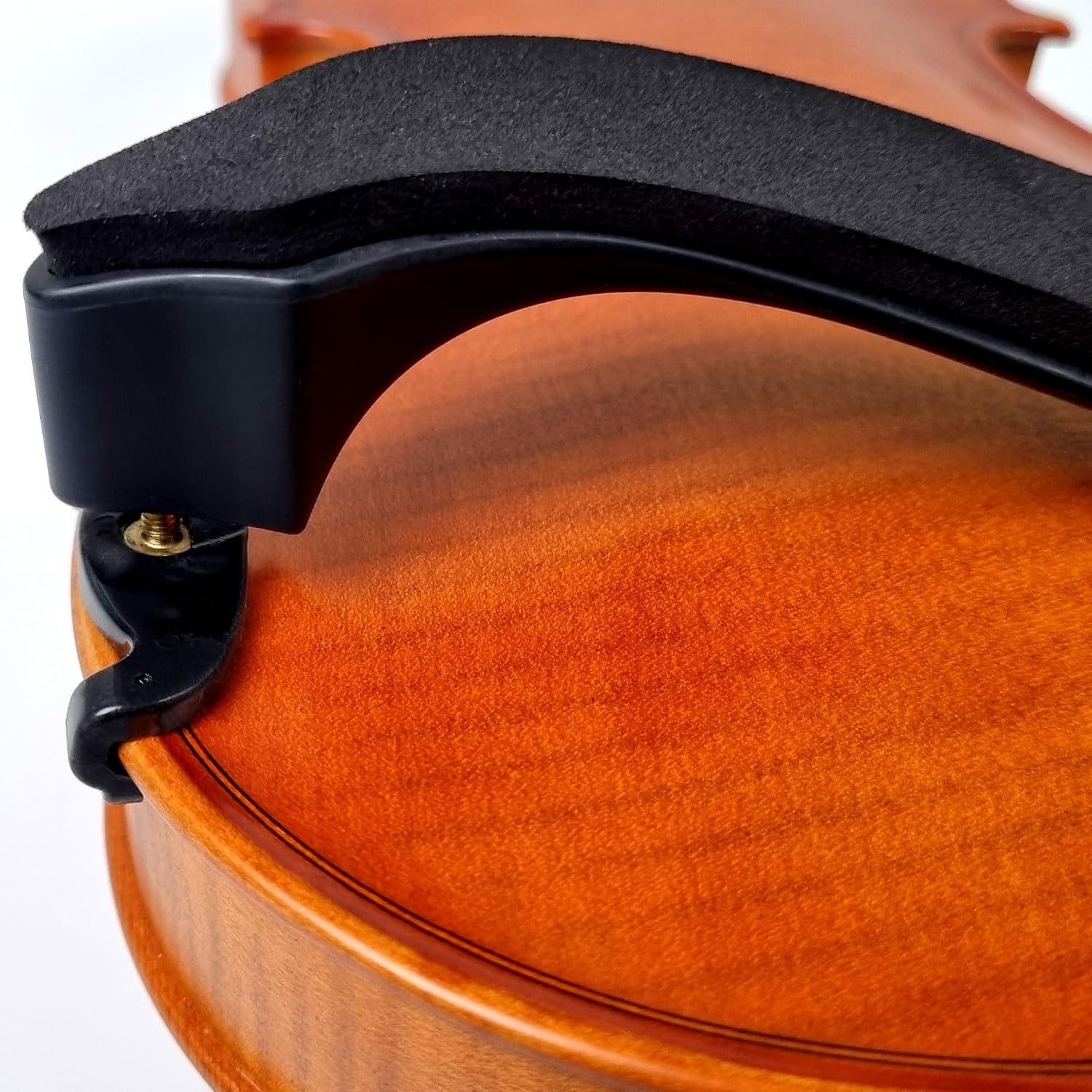 Hidersine Oxbury Shoulder Rest for Violin 4/4 and 3/4 size. Adjustabler height and width. Complete with Cloth and spare foot. Ergonomic design with premium padding and non-scratch feet.