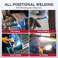 Vista 4 de ARCCAPTAIN Alambre de soldadura de núcleo de fundente .030, E71T-GS Mig Alambre de soldadura Carrete de 2 libras de acero al carbono suave sin gas